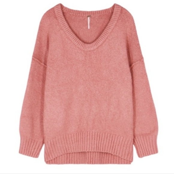 Free People Brookside Tunic Sweater in Alpine Rose - Picture 3 of 9